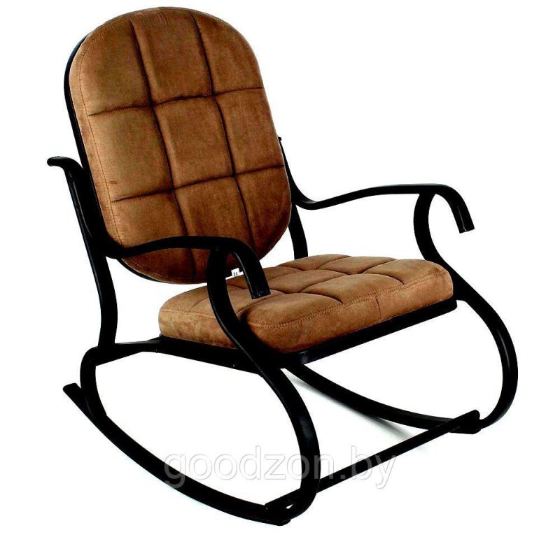 Кресло-качалка Relax STEEL 1 в темно-коричневом цвете