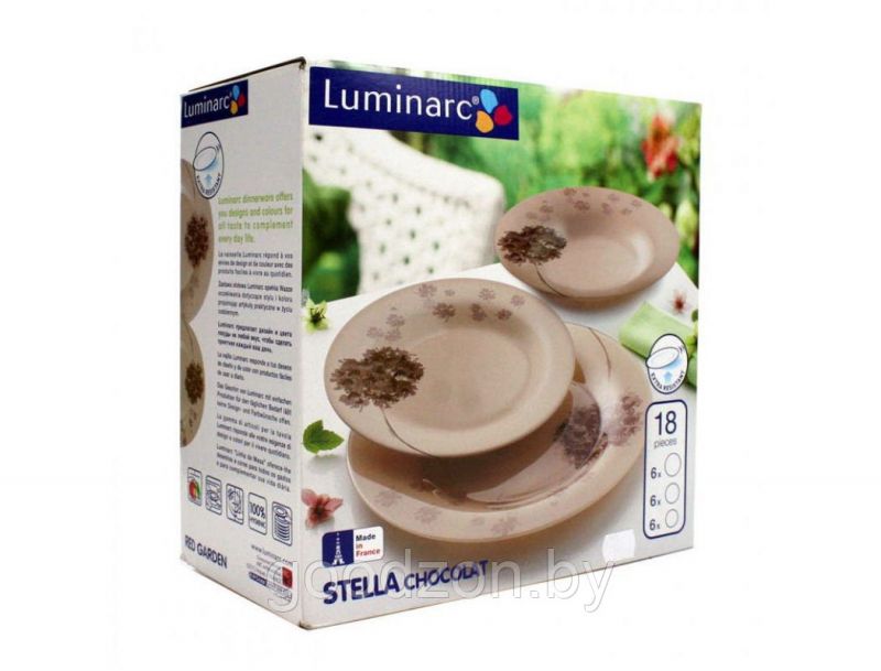 Набор столовый Luminarc Stella Chocolat 18 пр