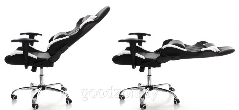 Кресло Lucaro 012 Racing Chair Black-White