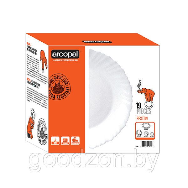 Столовый сервиз Luminarc Arcopal White L5299 19 пр