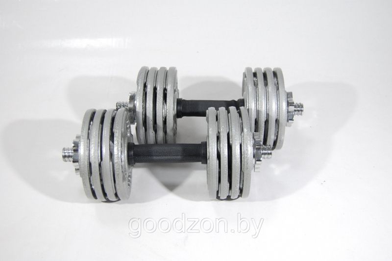 Набор гантелей металлических Хаммертон Atlas Sport 2x11,5 кг (16дисков по 1,25кг)