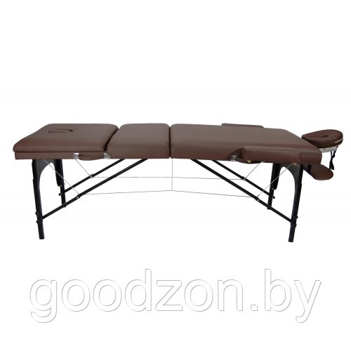 Массажный стол Atlas Sport, складной, 3-х секционный, деревянный, 70 см, LUX, коричневый